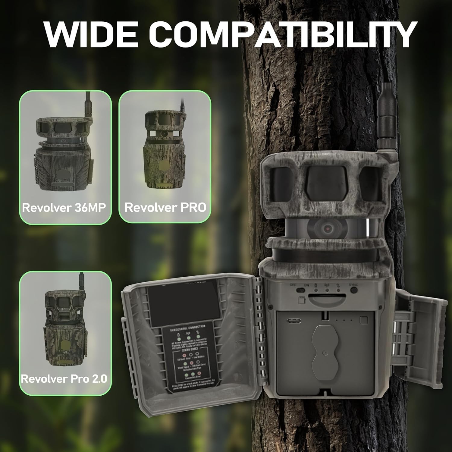 2-Pack Battery Pack for Stealth Cam Revolver Pro Cellular Trail Camera