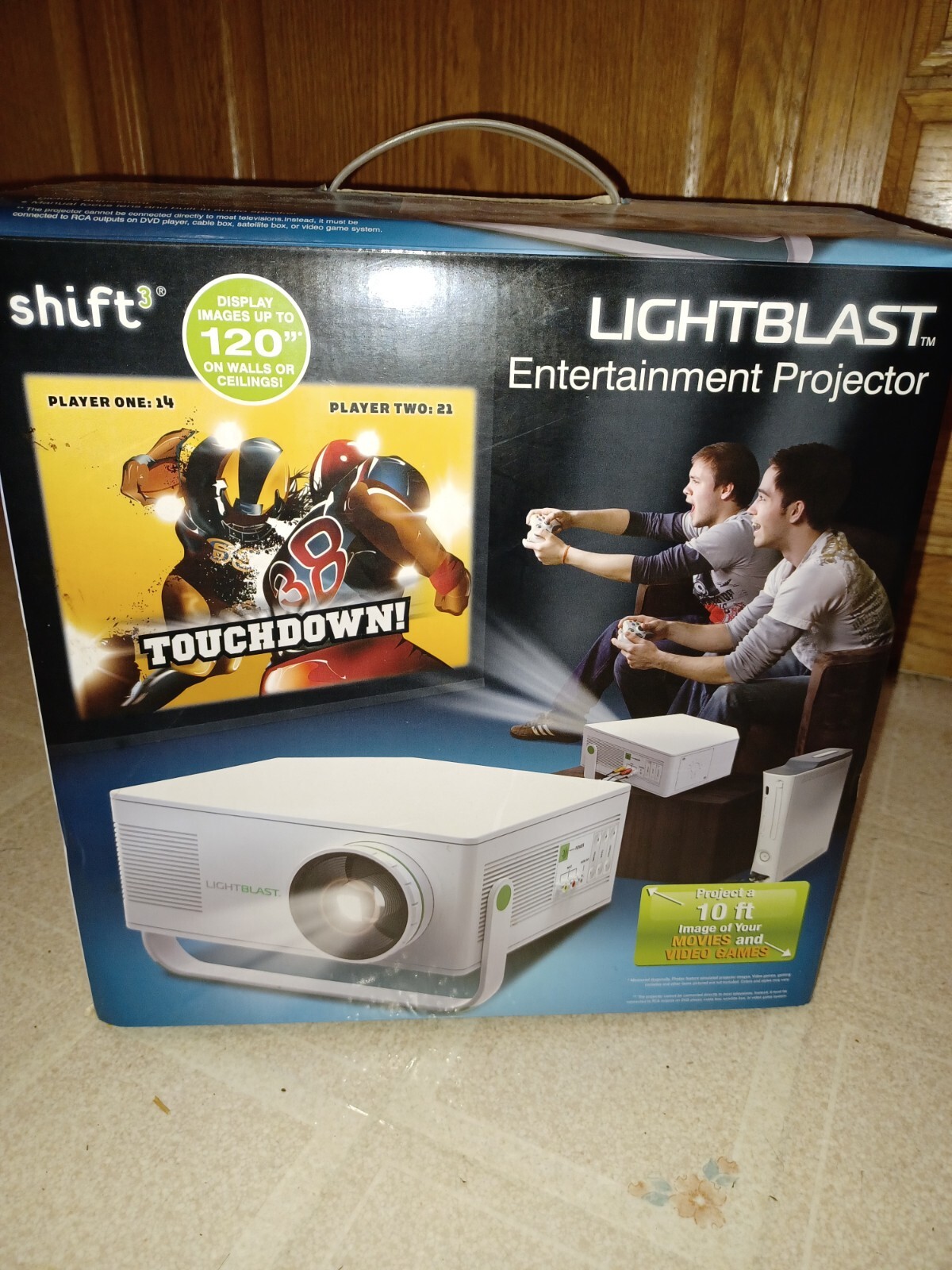 Shift3 Light Blast Projector Entertainment  Model 1635224 -  Displays Up To 120”