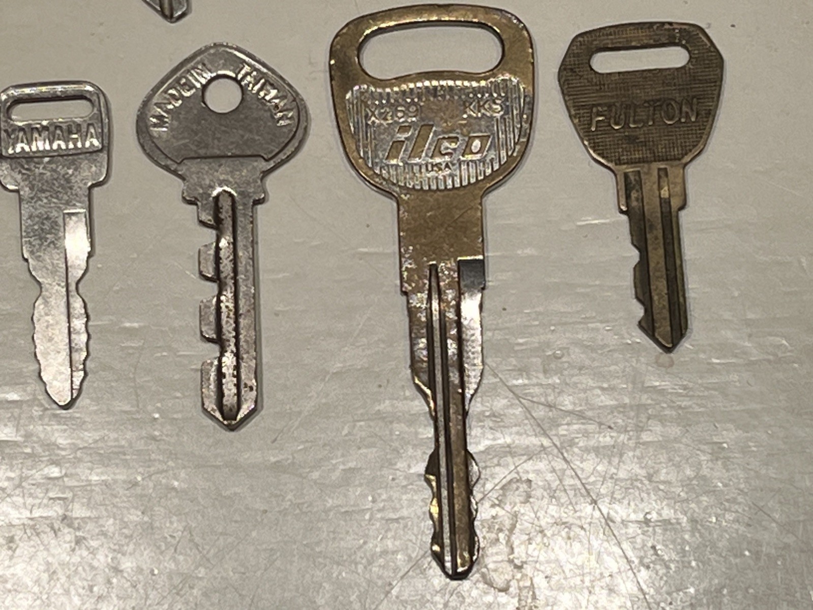20 Key Collection Metal All marked & different YAMAHA, WRIGHT, HUDSON & More
