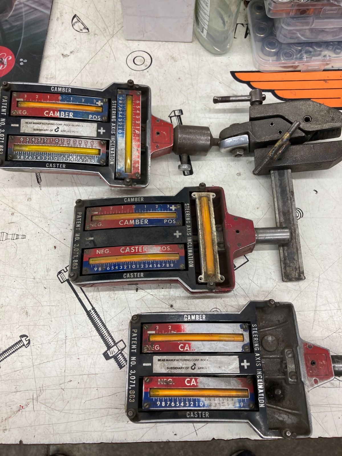3 Used Vintage Alignment Tools Old School Wheel Alignment