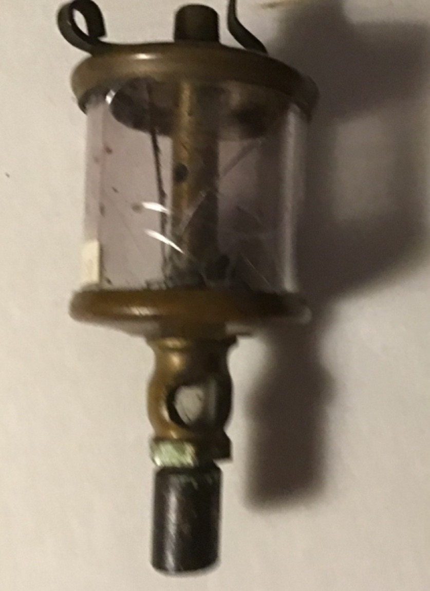 Lunkenheimer Brass Oiler Sentinel No.3 Hit&Miss gas Engine~Glass Crack Sold ASIS
