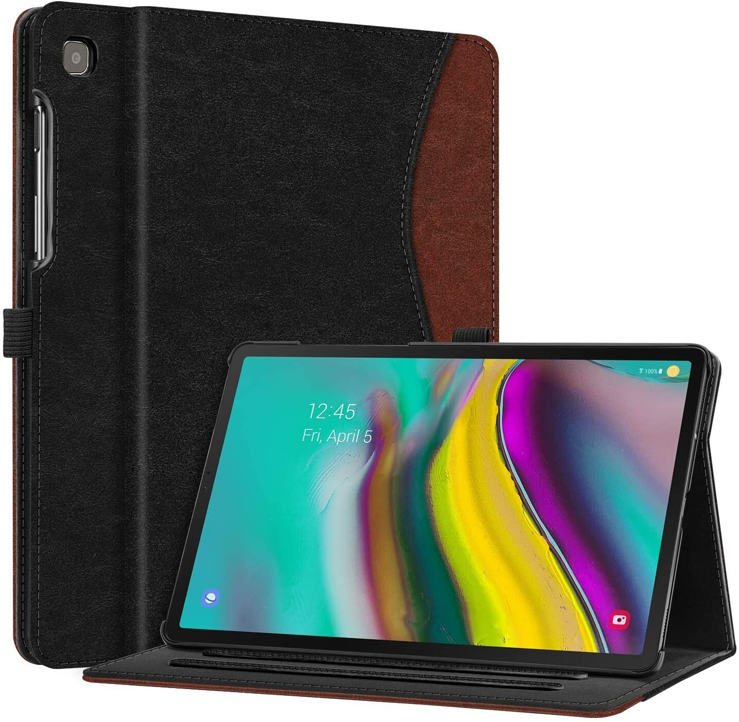 For Samsung Galaxy Tab S5e 10.5 2019 Case Multi-Angle Stand Cover with Pocket