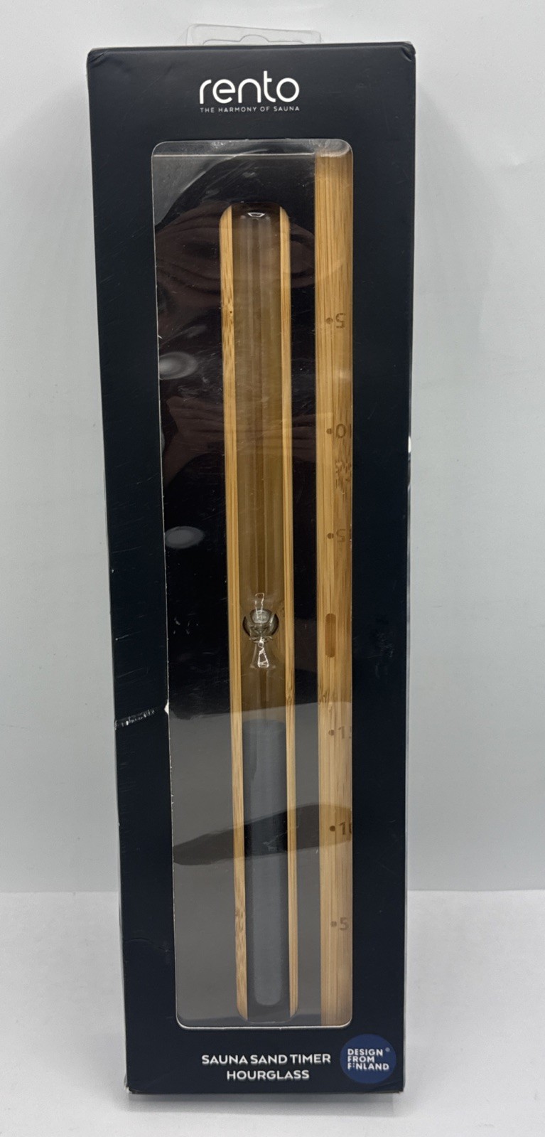 Rento Sand Timer 15 Minute Sauna Sand Timer Bamboo Glass