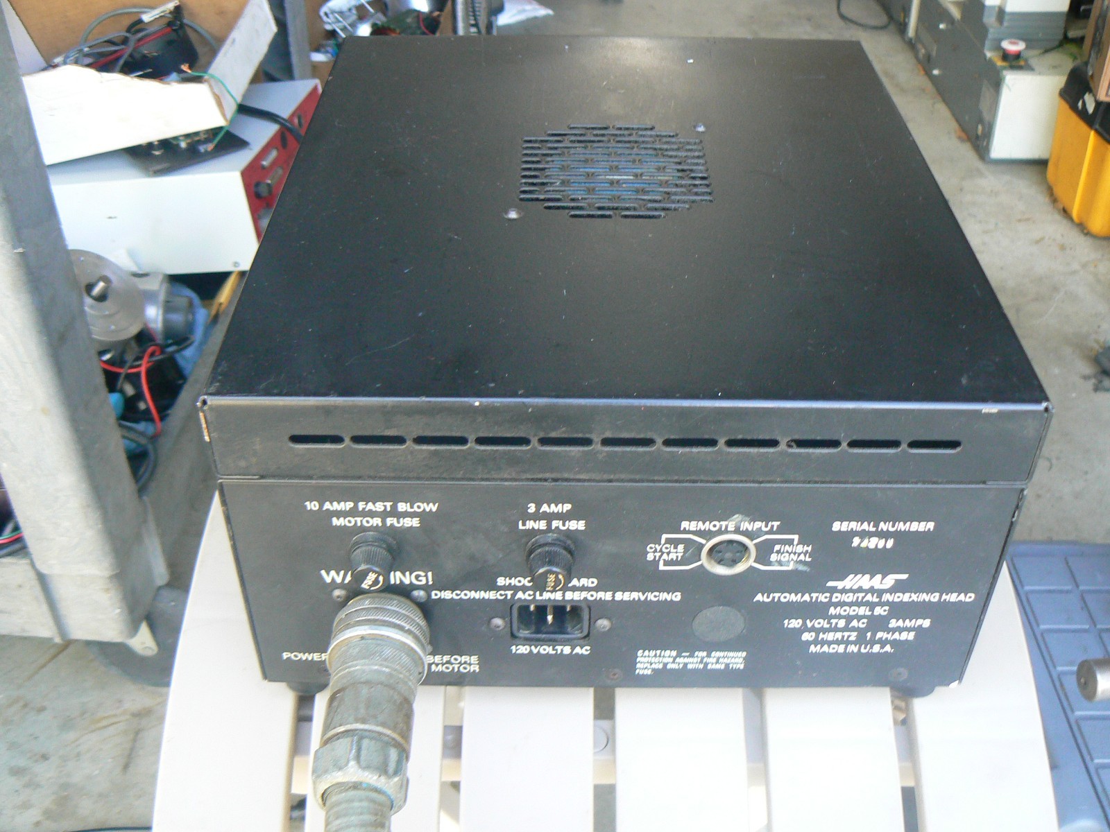 Haas HA5C Programmable Indexer 5C Manual Collet Closer, Controller 7 Pin Motor