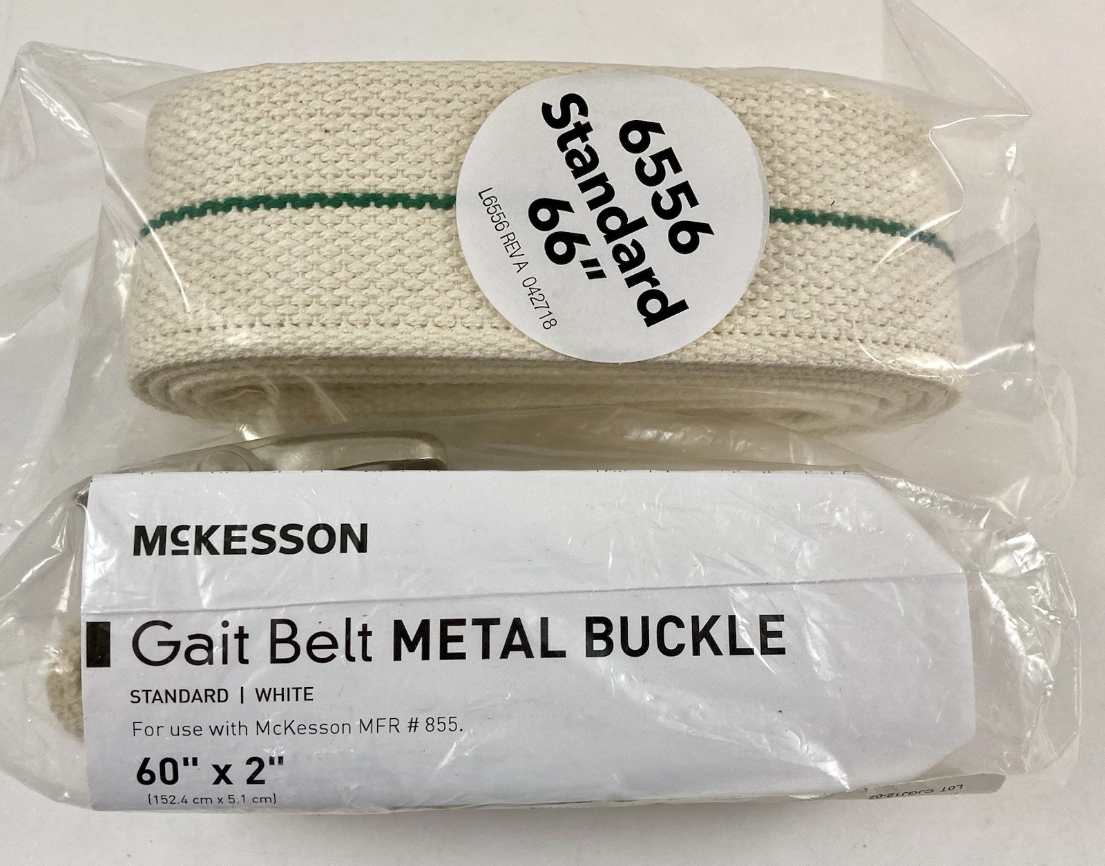 McKesson Gait Belts with Metal Buckles 60" X 2” & 66” X 2” Posey Products Lot 2