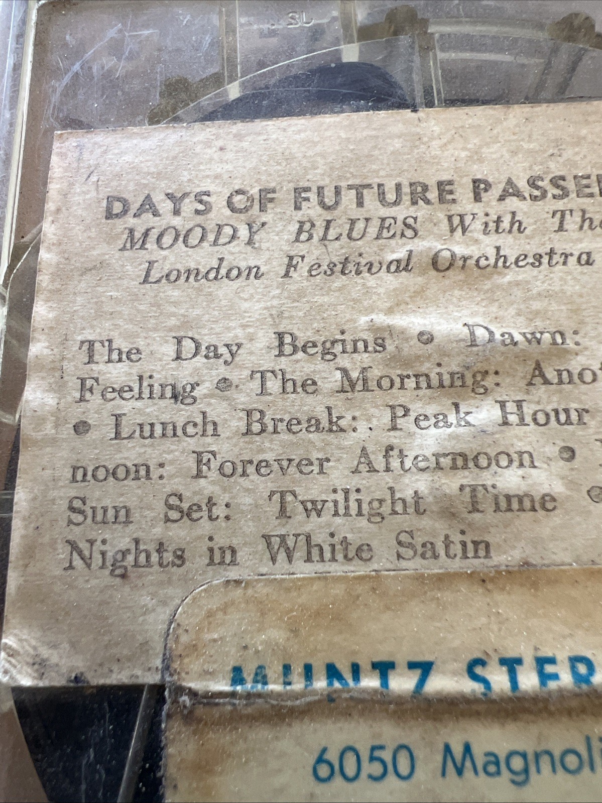 muntz stereo pak Moody Blues 4 Track. Untested