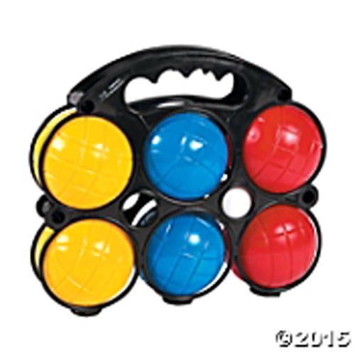 Plastic Bocce Ball Set 6 Balls and 1 Target ball -  FREE U.S. Shipping NEW