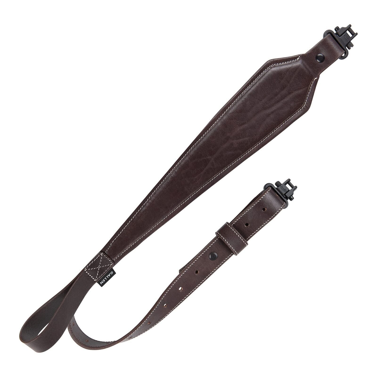 Allen 8510 Heritage Deer Deboss Leather Rifle Sling w/Swivels Brown