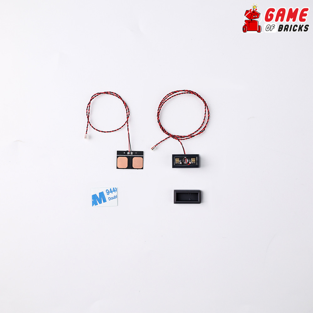 Game of Bricks Wireless Power Connectors for Lights and LEGO (Black / Pack of 3)