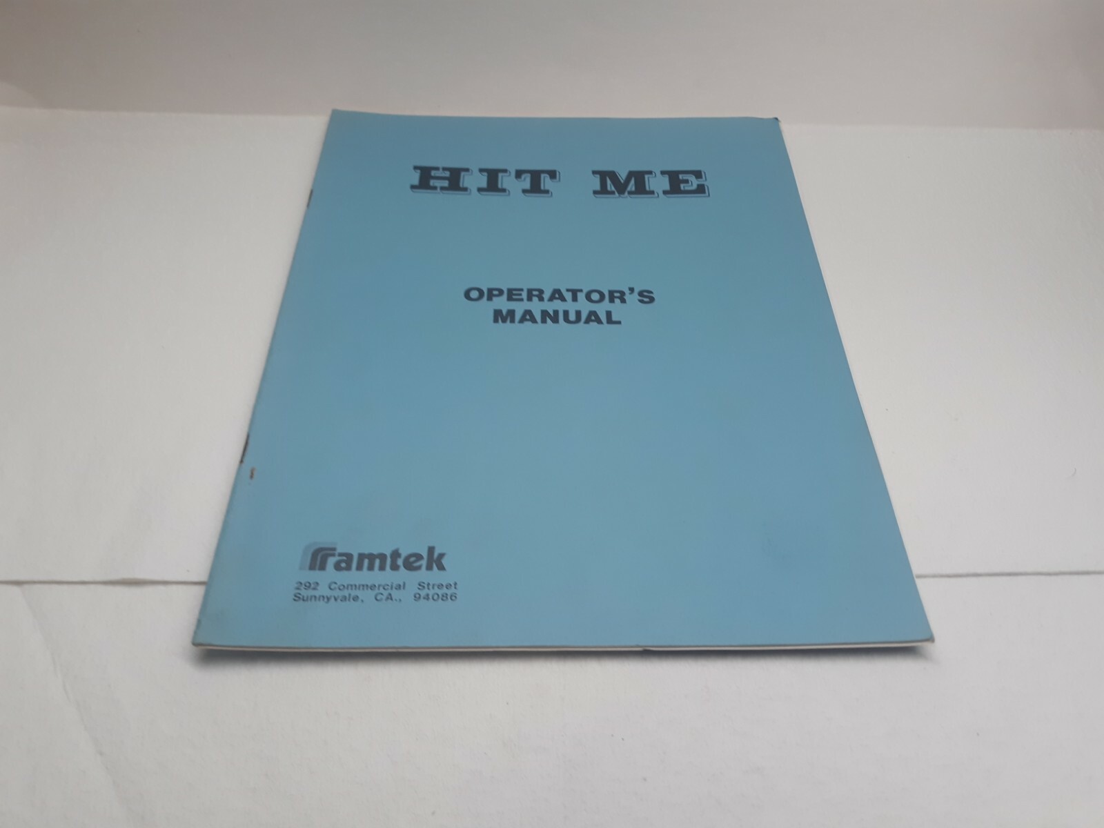 Vintage Arcade Game Manual for HIT ME by Framtek 1976