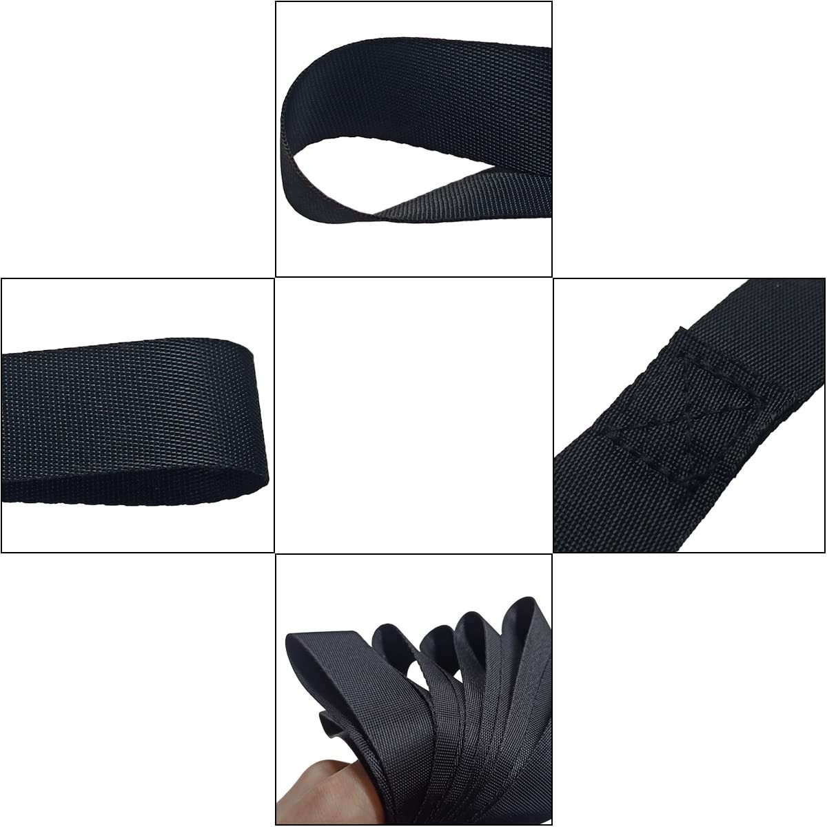 6 Pack Soft Loop Tie Down Straps Loops for Securing ATV UTV Motorcycles