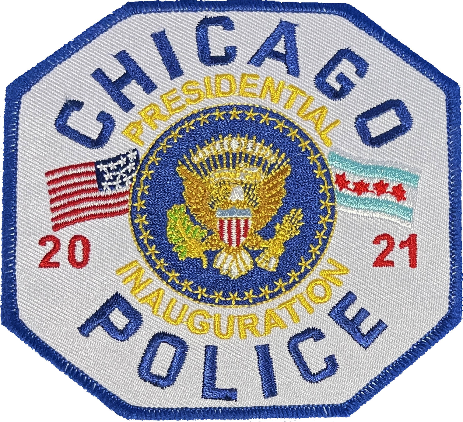 CHICAGO POLICE SHOULDER PATCH: 2021 Inauguration of the 46th President - Jose...
