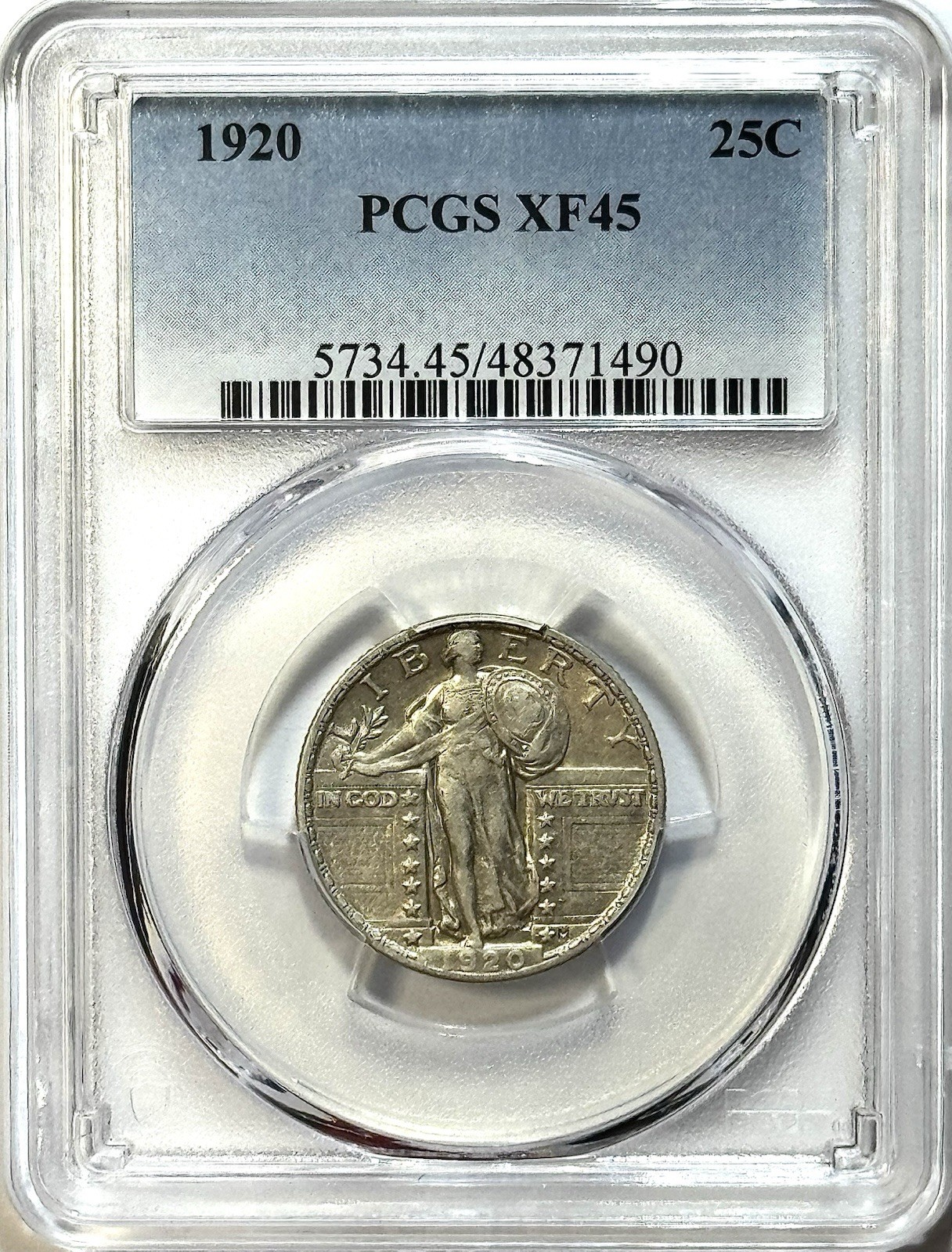 1920 Standing Liberty Quarter - PCGS XF45 - Nice Original Look