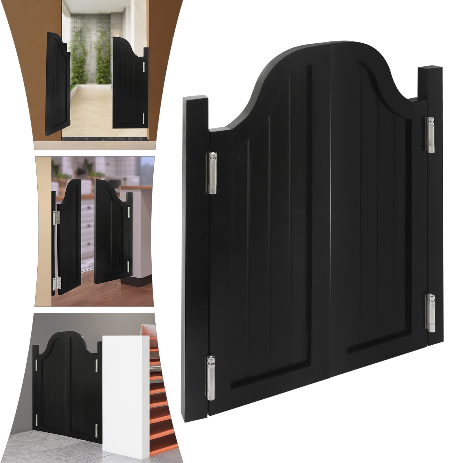 Partition Door, Swing Solid Wood Door, Partition Door for Shop Entrance 70*90cm