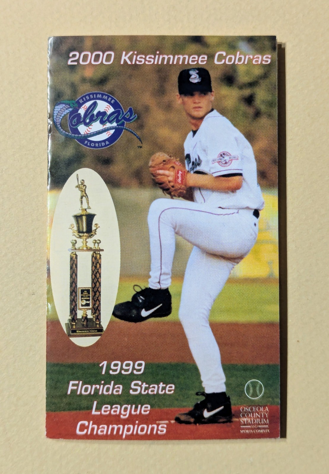 Pocket Schedule - 2000 Kissimmee Cobras Baseball  Florida State League ⚾️⚾️