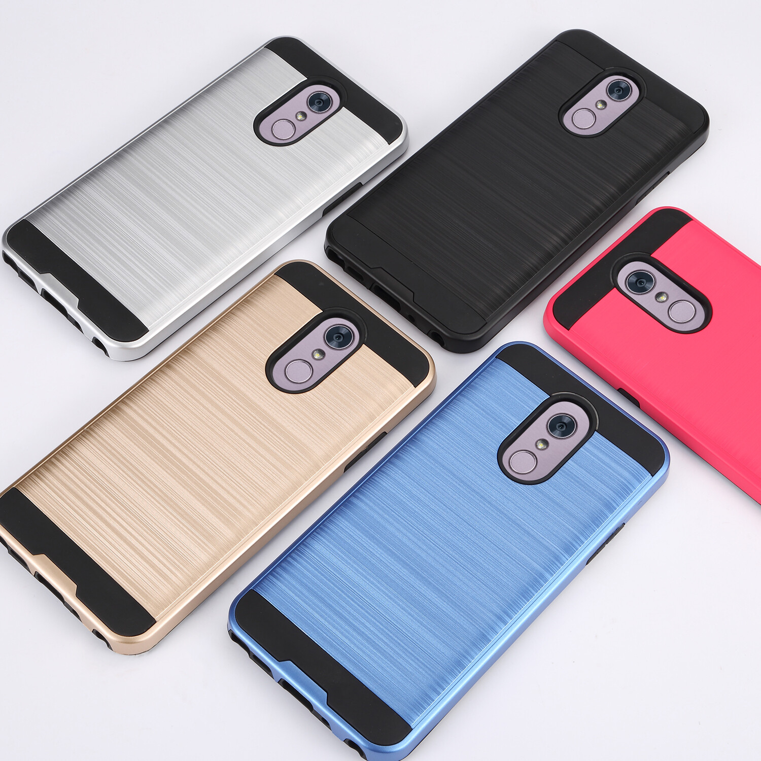 LG Stylus 4/Stylo 4 case, Shockproof Case+Tempered Glass Screen Protector
