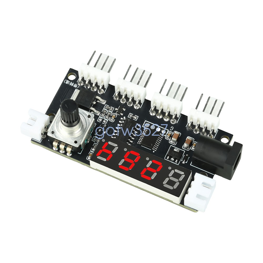 DC5-24V 5A Digital PWM Speed Motor Controller Temperature Control+10K NTC Sensor