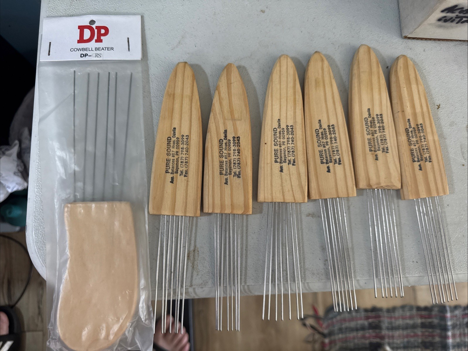 Lot Of 7 Guiro Scraper Latin Percussion Comb-Style Scraper From Puerto Rico ￼