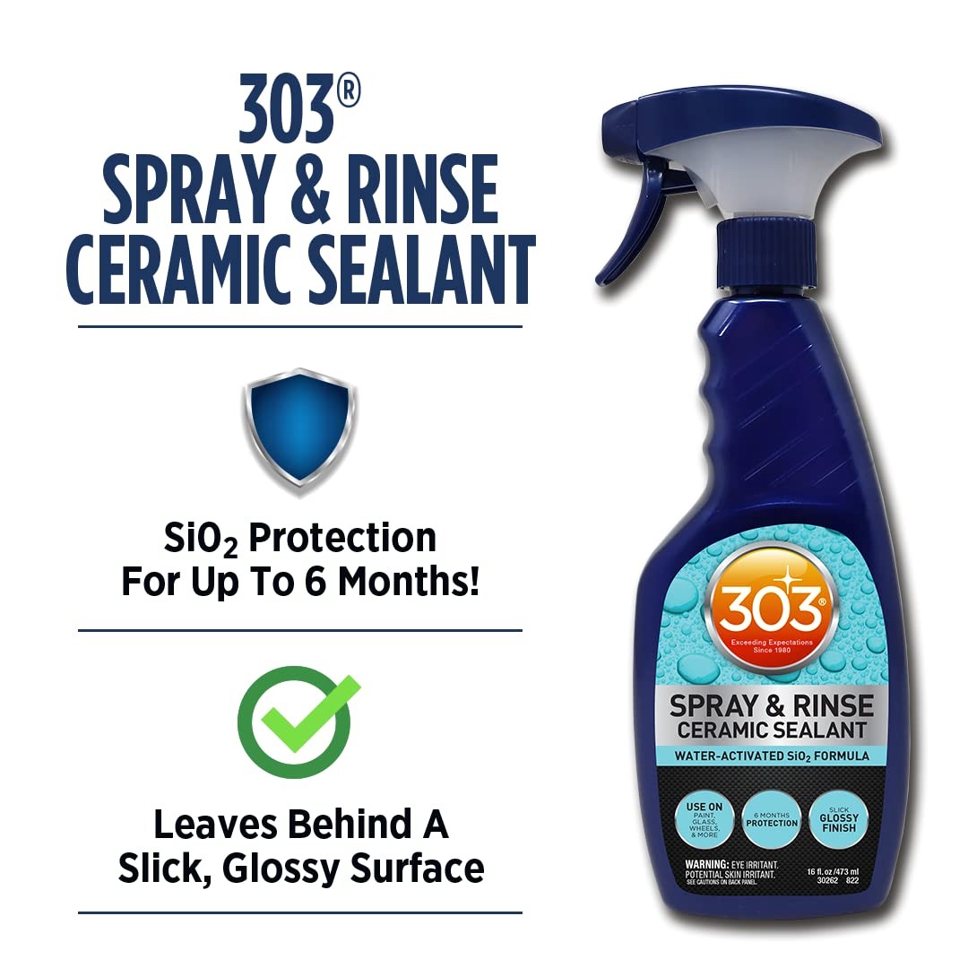 Spray & Rinse Ceramic Sealant – Quick Ceramic Coating – Water-Activated SiO2 ...