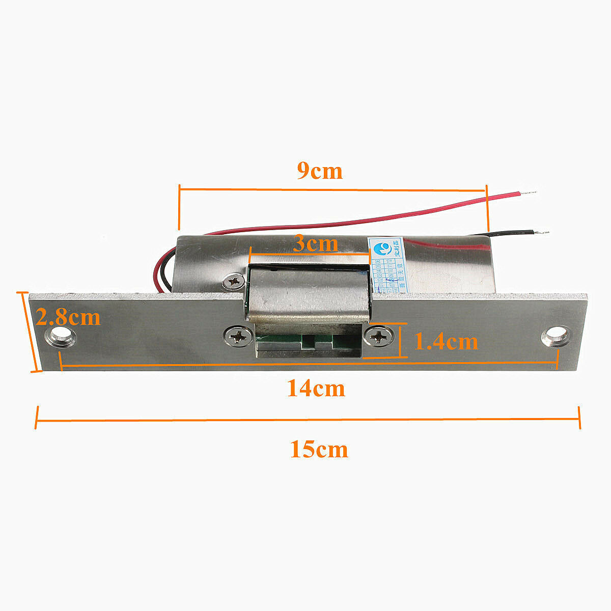 Fail Safe Security NO Narrow-type Door Electric Strike Lock Access Control DC12V