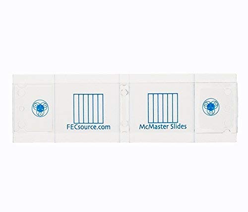 4 McMaster Method Microscope Slides, by FEC Source, Fecal/Worm Transparent