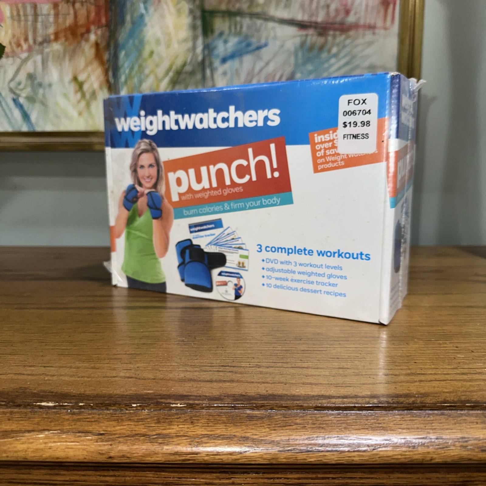 Unused Weightwatchers Punch Workout Kit with DVD, Weighted Gloves, Tracker