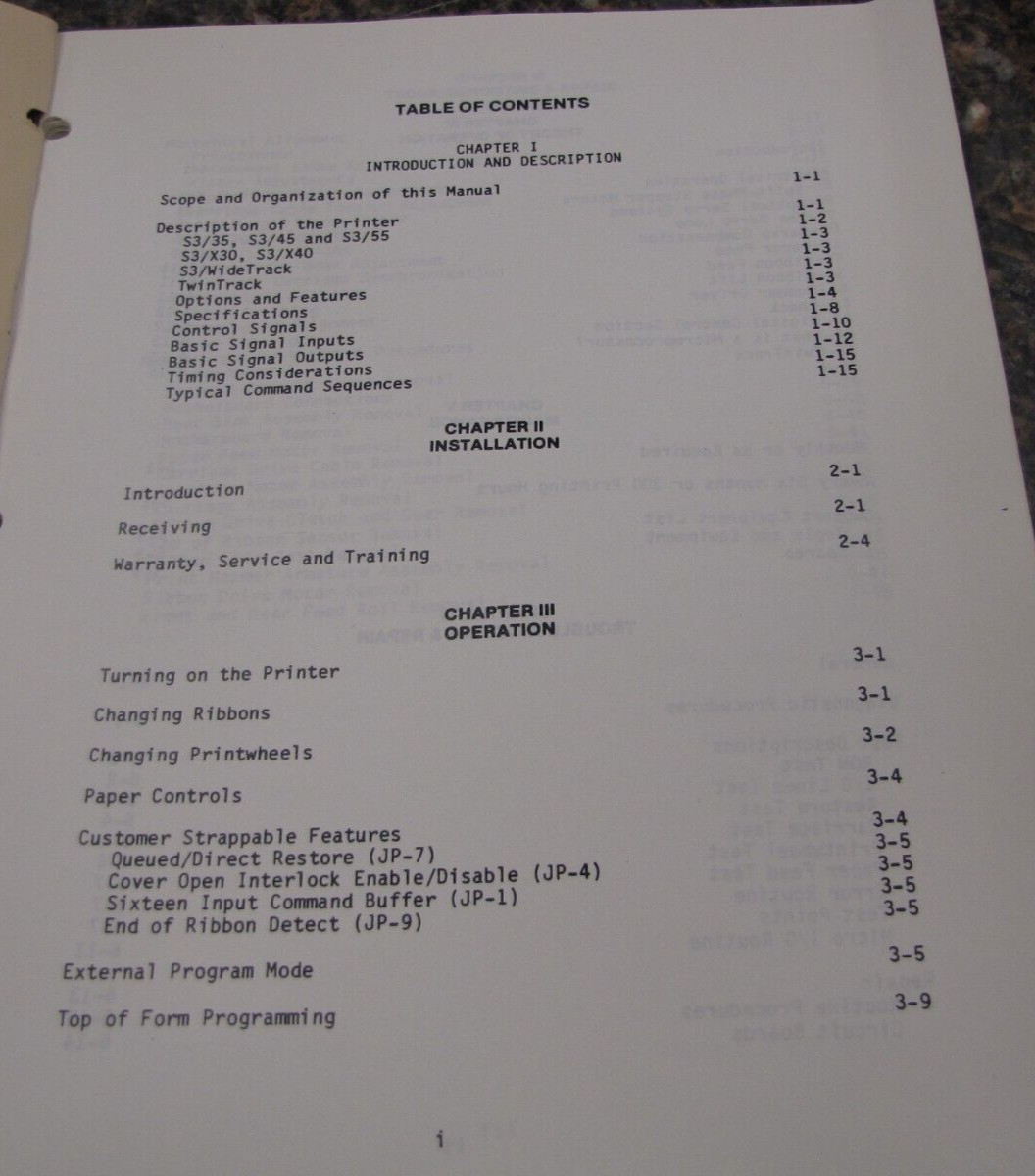 Vintage Qume Manual Maintenance / Training August 1978 Printers