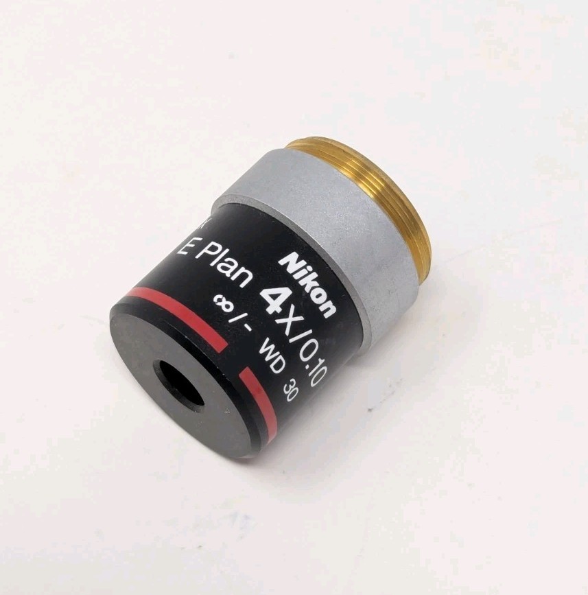 Nikon E Plan 4x 4x/0.10 Microscope Objective Infinity/- WD 30