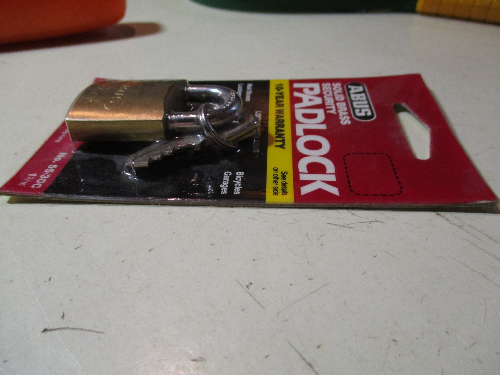 ABUS 55/30C BRASS PADLOCK 1 3/16" SNACKLE NOS