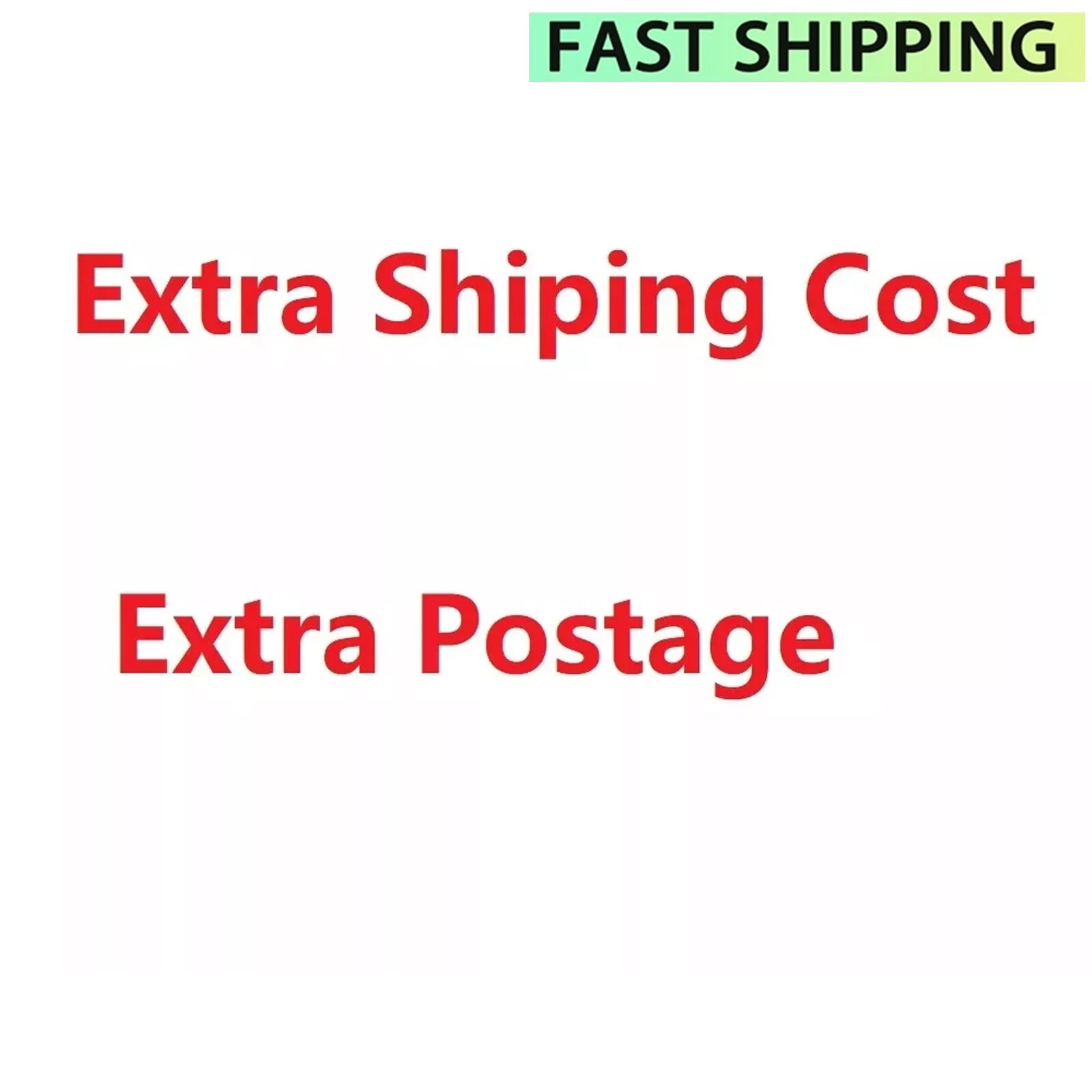 Shipping cost listing for extra shipping postage