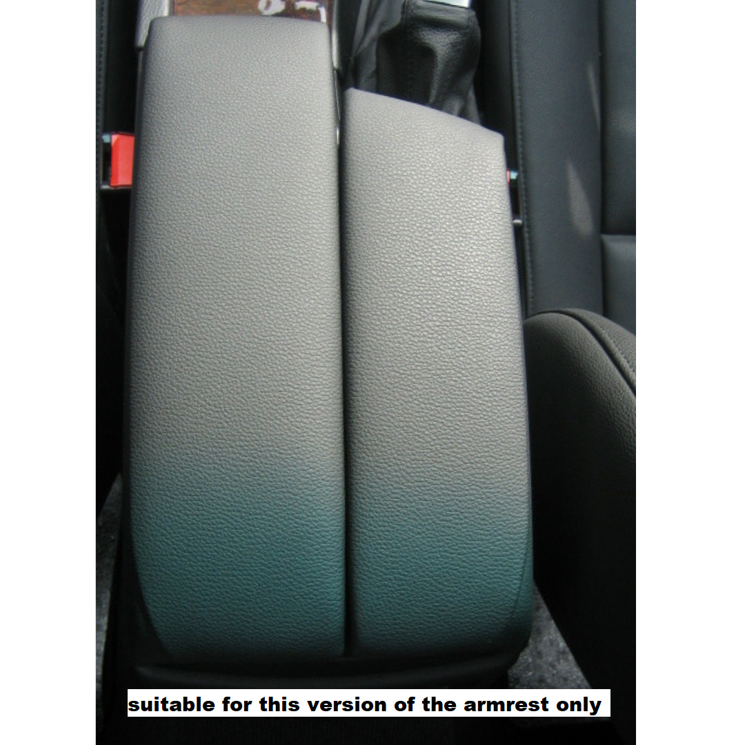 Split Armrest Lid Leather Cover For Bmw 3 E90 E91 E92 E92 Leather Blue Stitch