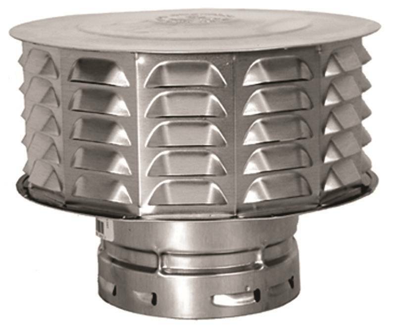 AMERICAN METAL 5ECW AMERIVENT TYPE B GAS 5" VENT CAP SNAP LOCK 6184576
