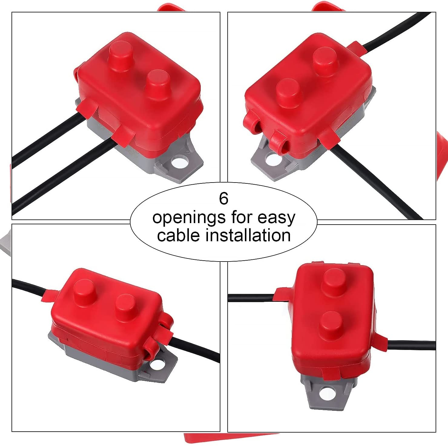Stud Type Circuit Breaker Auto Reset Inline Fuse Inverter Waterproof 30 Amp