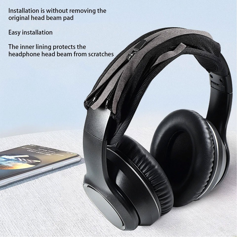 For Plantronics BACKBEAT 500 Zipper Headphone Head Beam Cover Protective