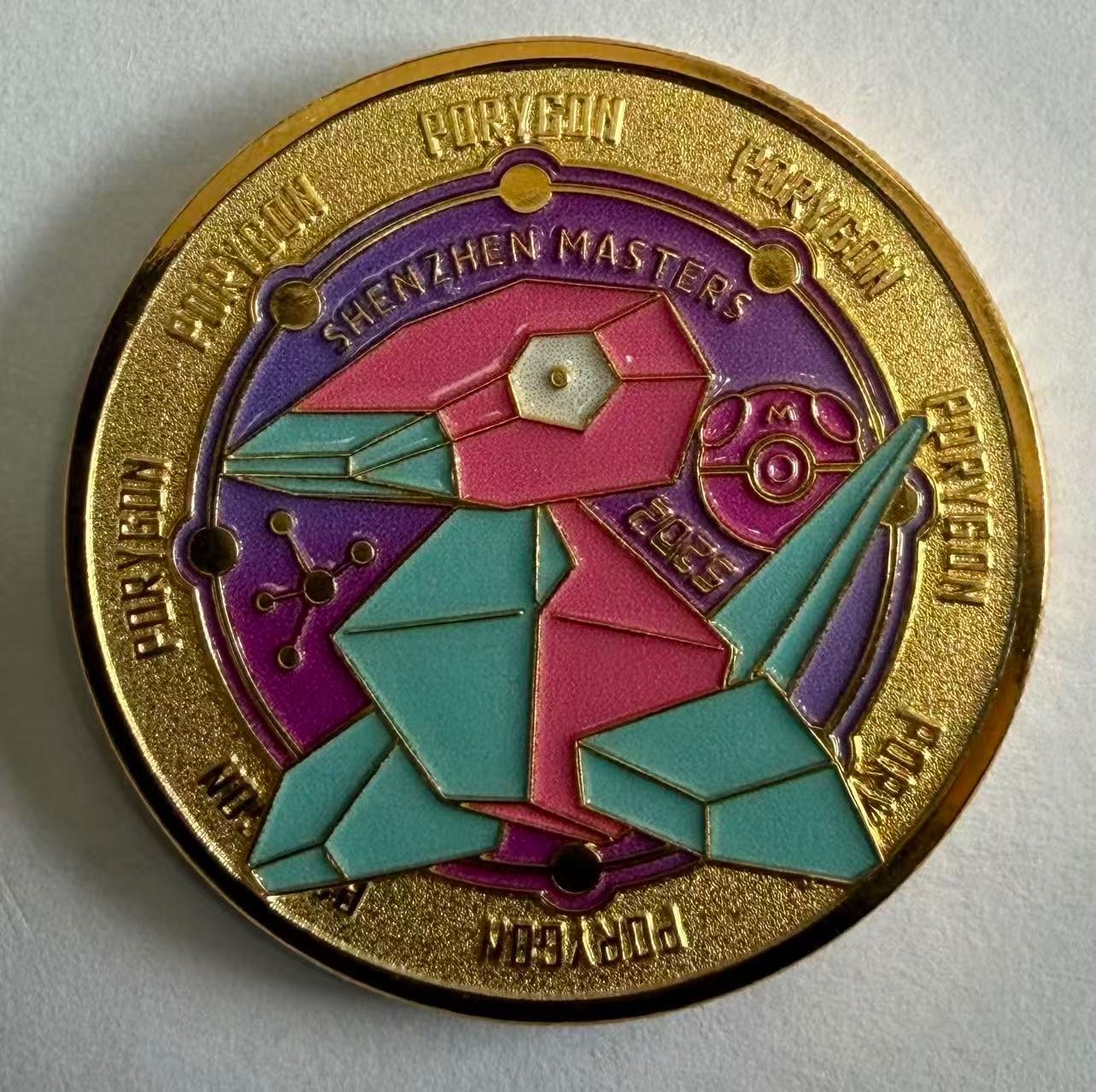 Pokemon TCG Porygon Rare metal medal Chinese