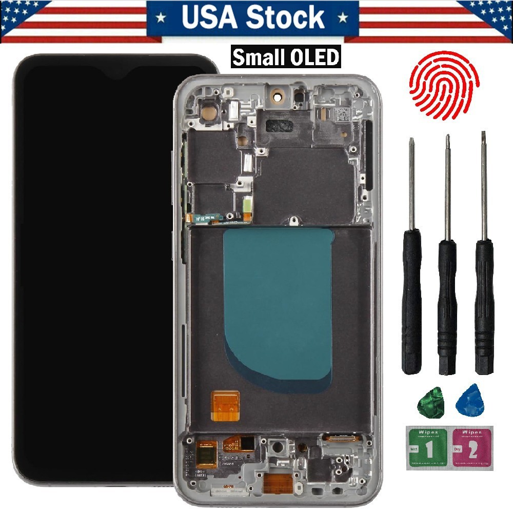 USA For Samsung Galaxy S23 FE S711U S711W OLED LCD Touch Screen Digitizer+Frame