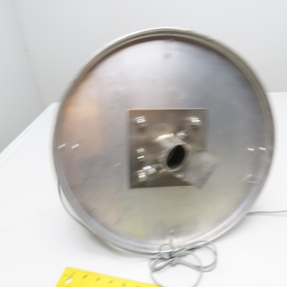 Bulk Powder Granule Unloader Funnel W/ Dust Extraction Hood & Level Sensor