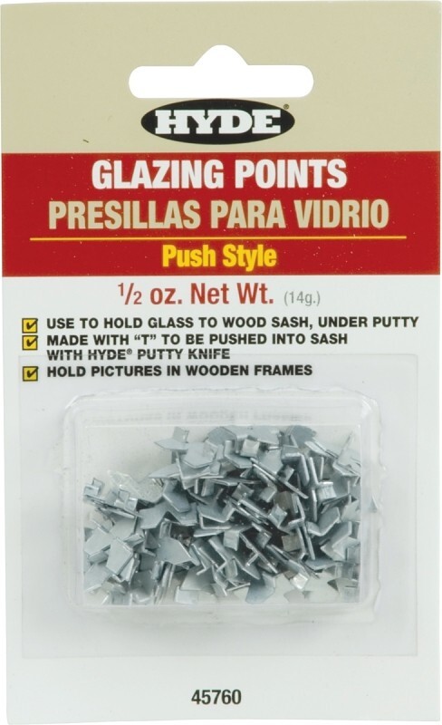 HYDE 45760 Glazier's Push Points for Glazing Window Glass Repair 1/2 OZ 6475404