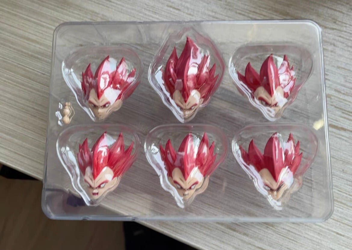 custom Vegeta 1/12 shf SILENT AVENGER Vegeta red head kit