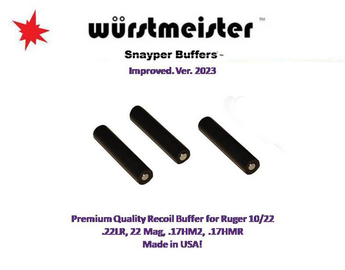 Wurstmeister SNAYPER Recoil Buffer Ruger 10/22 - Set of 3 -- TOP QUALITY!