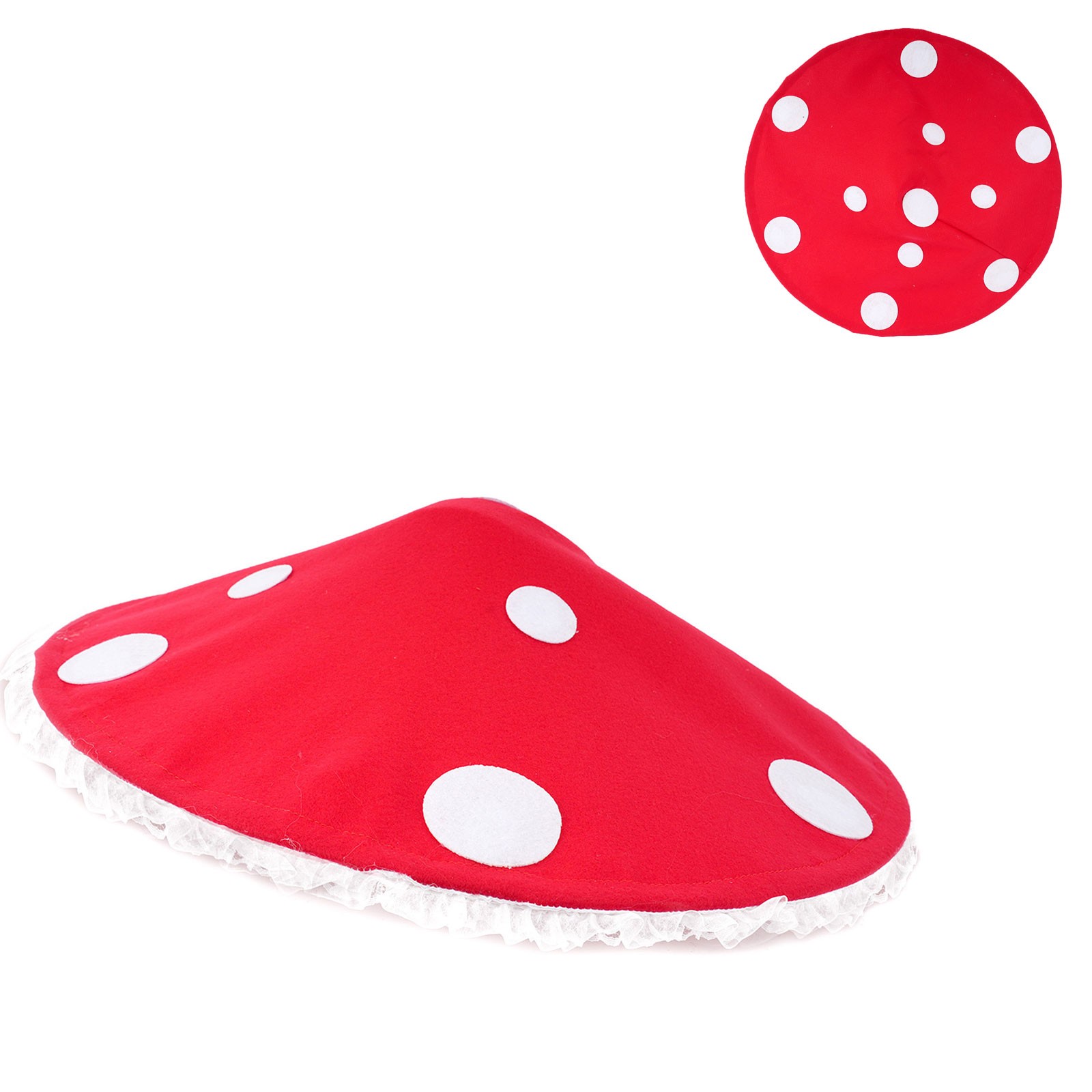 1Pcs Adults Mushroom Hat Renaissance Medieval Costume Cosplay Halloween Cap