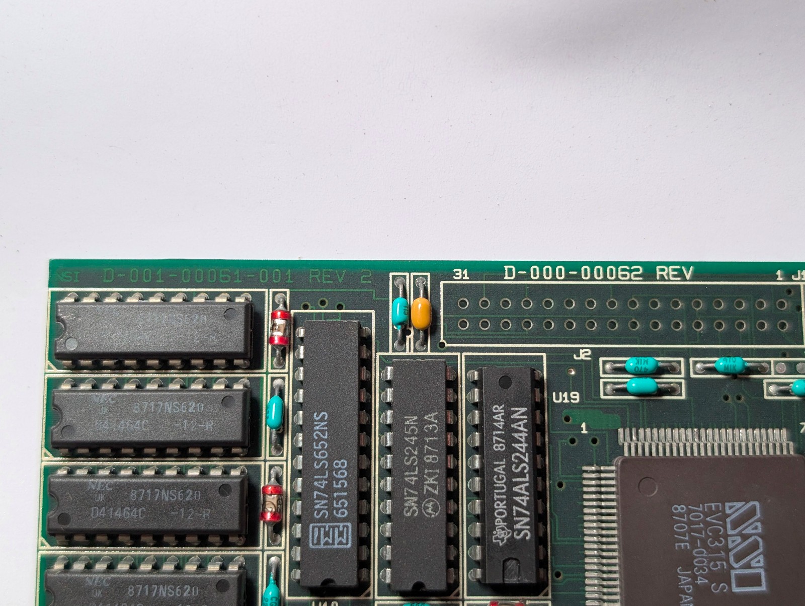 NSI Logic EVC-315S EGA card; 256 KB; ISA 8-bit; untested