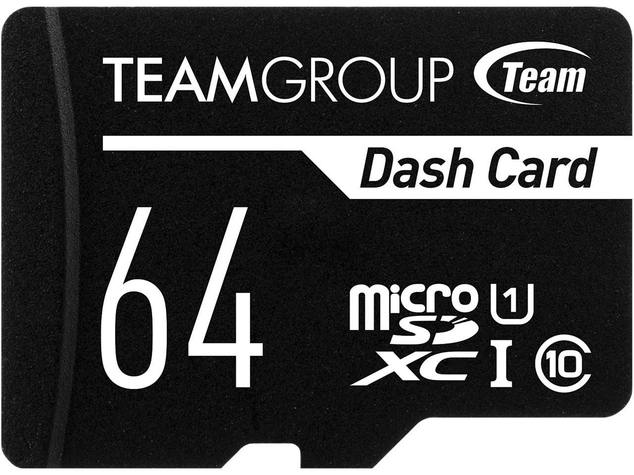 Team Group TDUSDX64GUHS03 Dash 64GB microSDXC UHS-I Flash Card