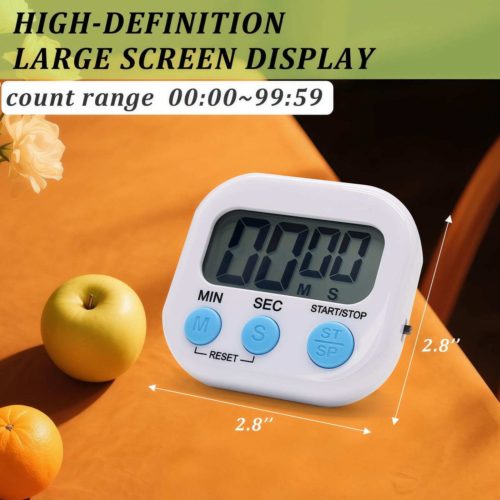 6 Pack Multi-Function Electronic Timer - Kitchen Timer,Magnetic Digital Timer...