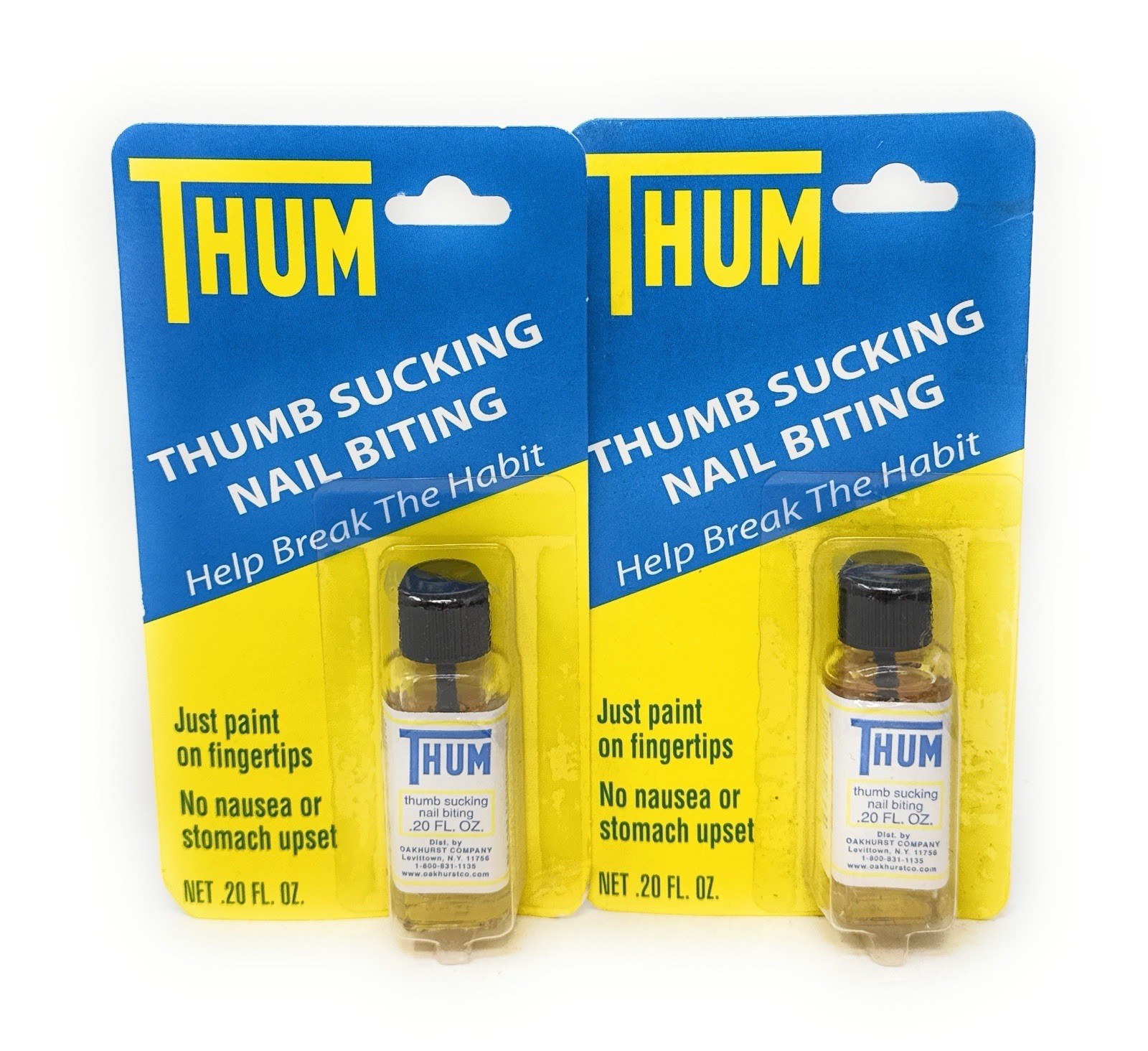 Thum Thumb Sucking and Nail Biting Liquid 0.2 OZ - Pack of 2