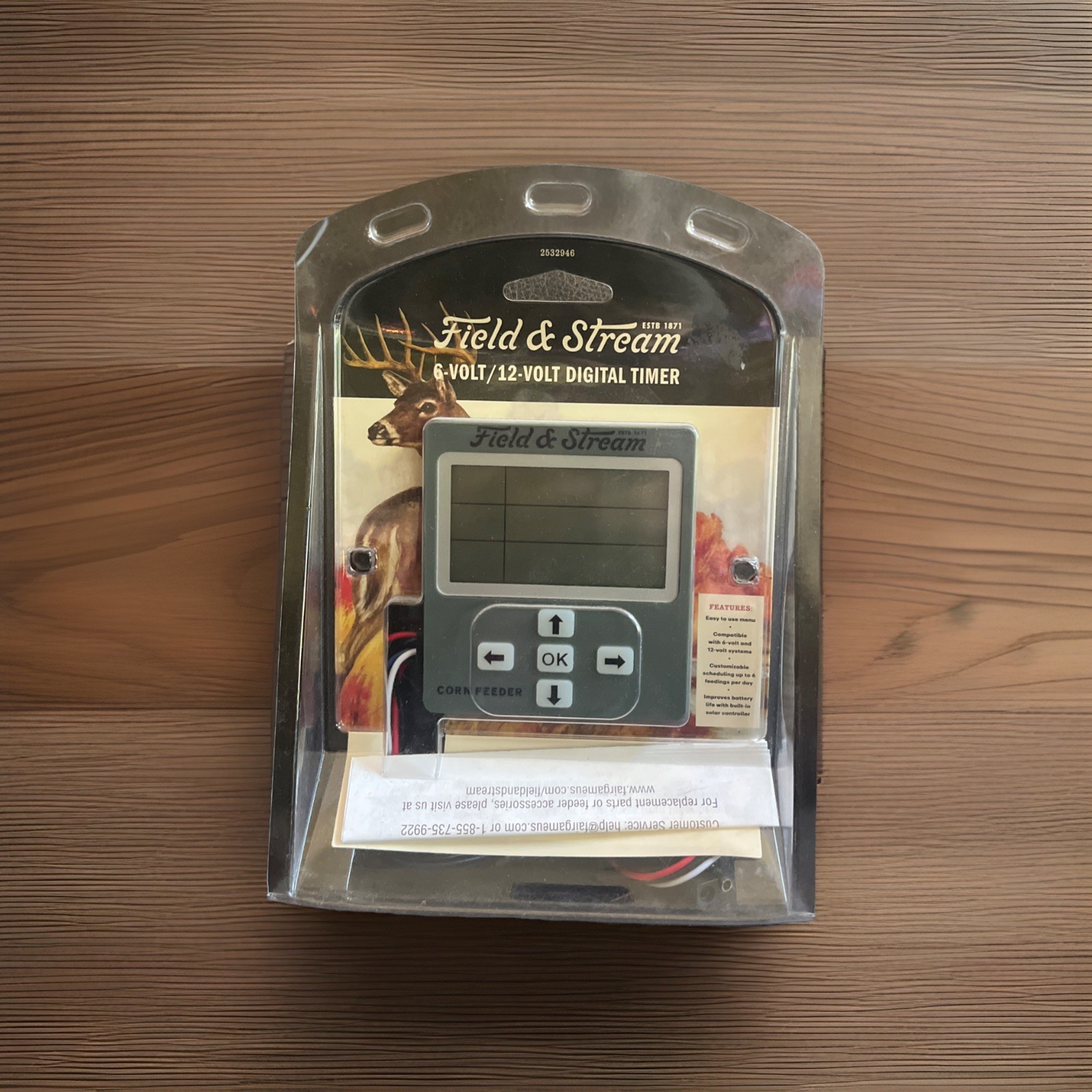 Field & Stream 6-volt/12- Volt Digital Timer-Programmable Corn Feeder Controller