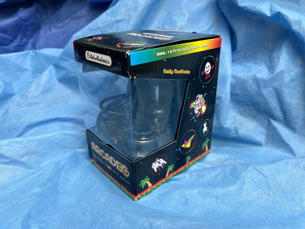 ArcadeR 9-pin (DB9) standard Retro Joystick - Transparent Black