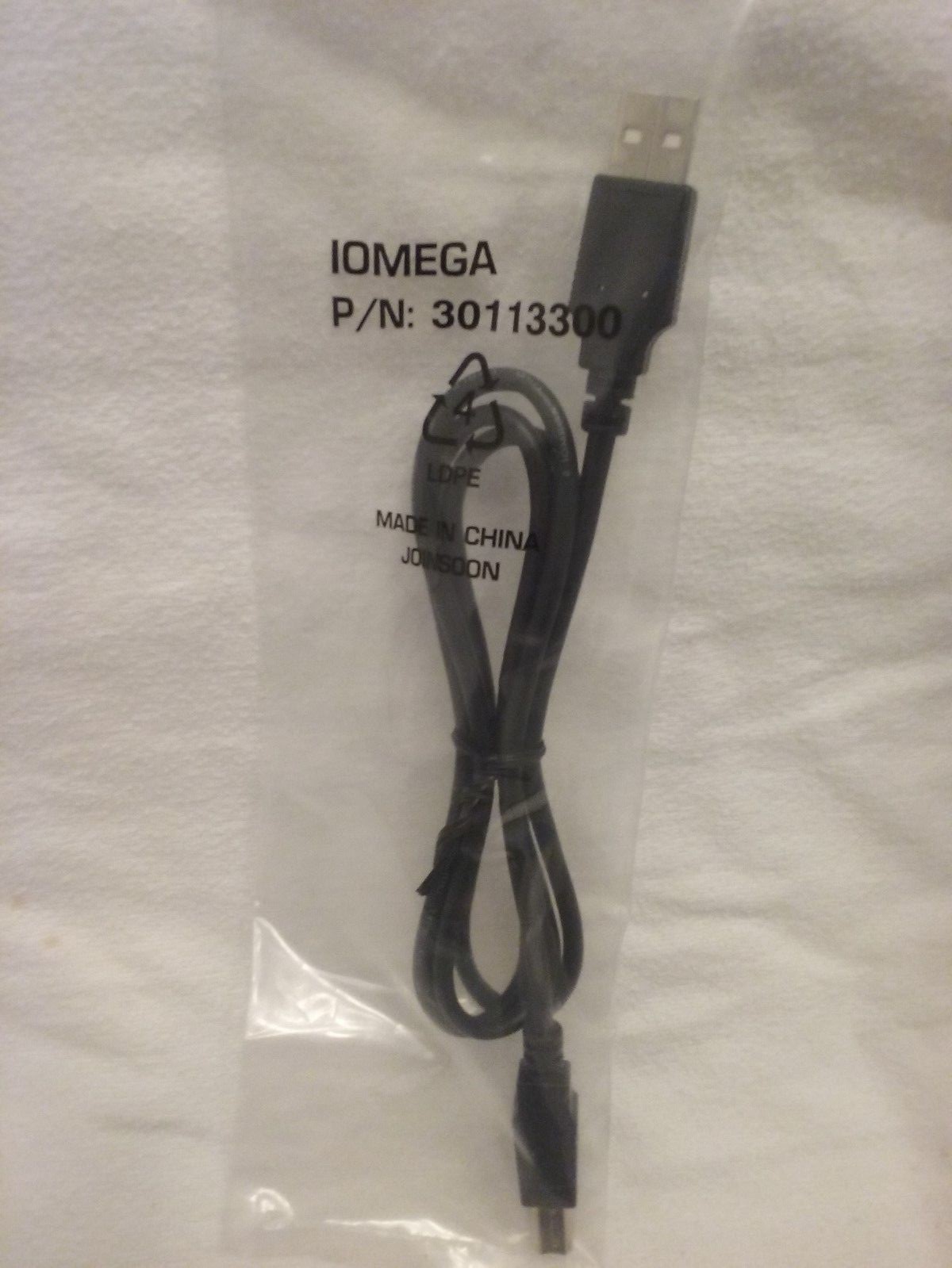 NEW ORIGINAL OEM Iomega Black USB Cable Zip Drive 100 250 750 100MB 250MB 750MB