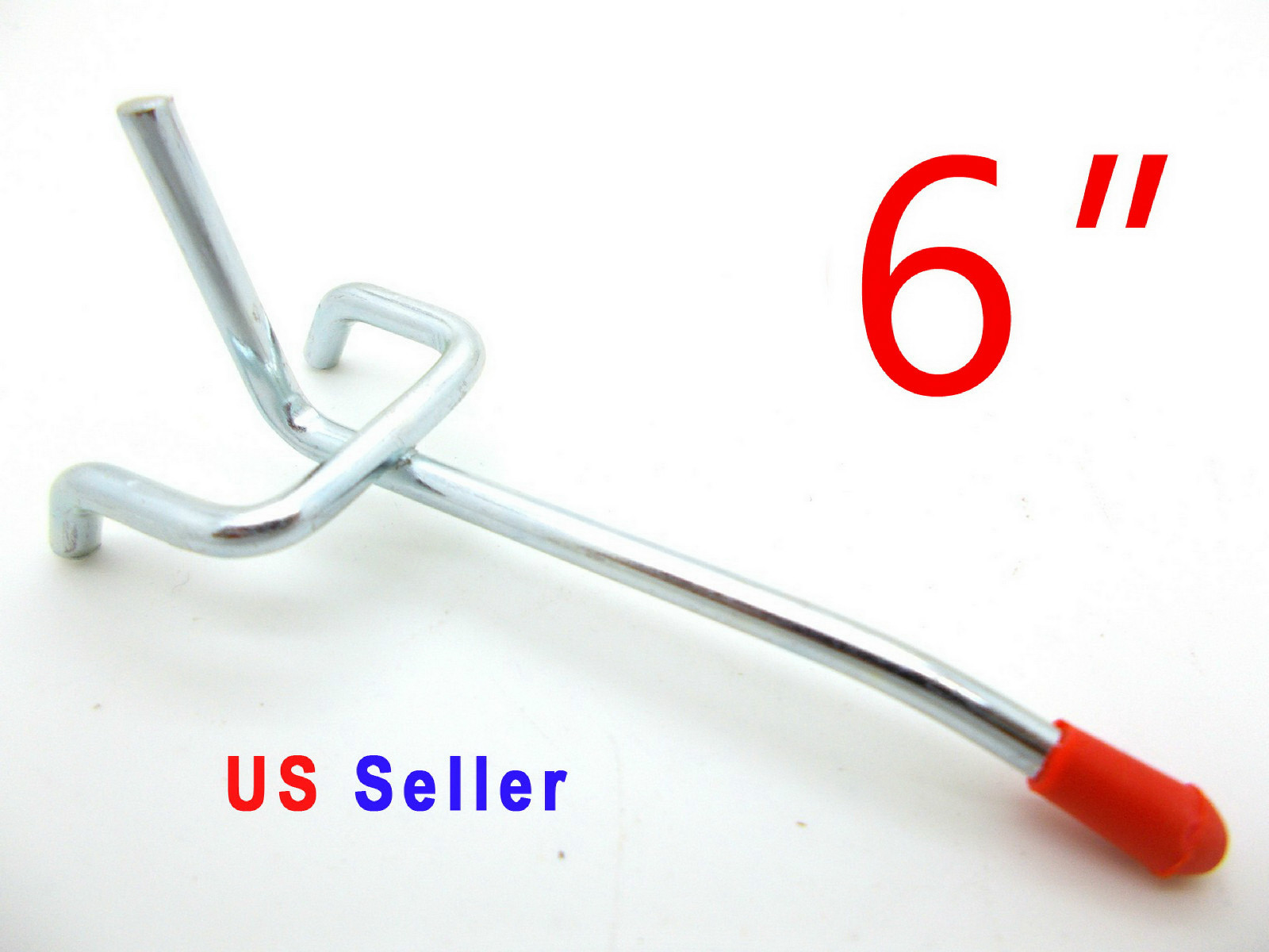 Lot of 100pc 6" PEG BOARD HOOKS Shelf Hanger Kit Garage Storage Hanging 6" x1/8