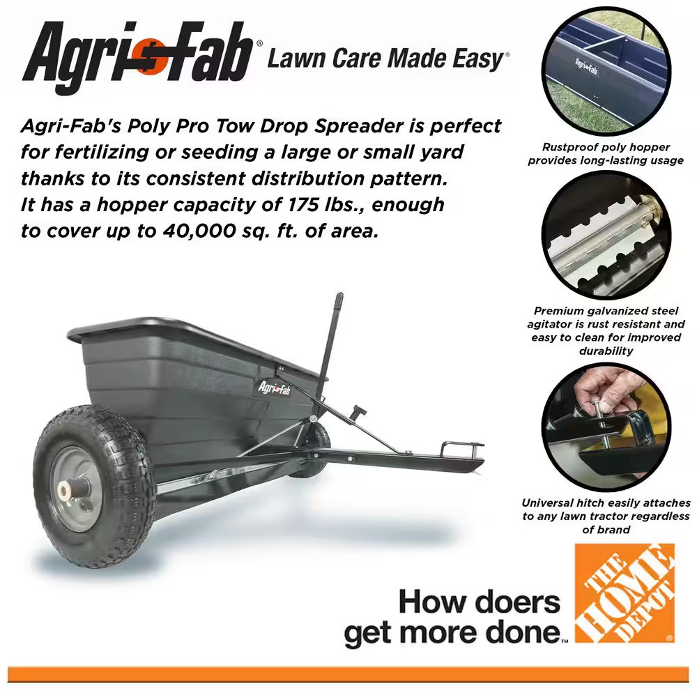 42 In. Poly Pro Tow Drop Spreader